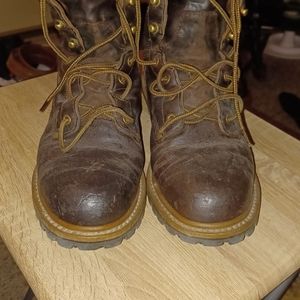 Carolina men's workboots size 11D Dark Brown.